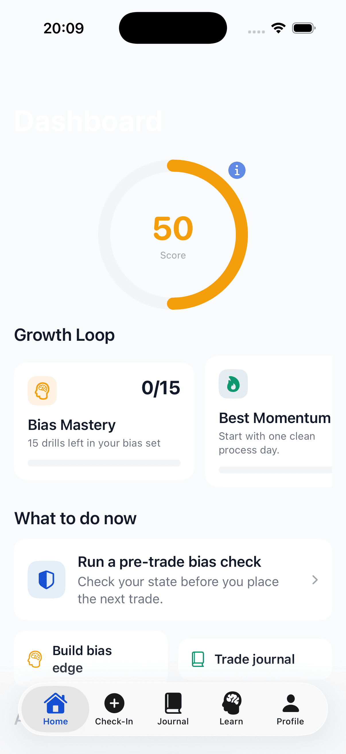 TraderMind — Dashboard